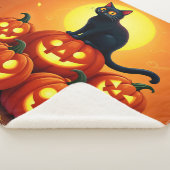 Festlicher Herbst Halloween-Kunstfreund Sherpadecke (3/4)