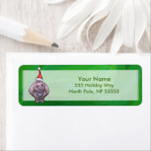 Festlicher Hippo auf Grün (Insitu)