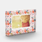 Festlicher Hübscher Feiertag Weihnachts-Foto Block (Links)