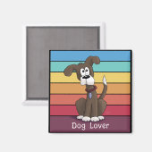 Festlicher Hund Lover Magnet (Vorderseite/Rückseite)