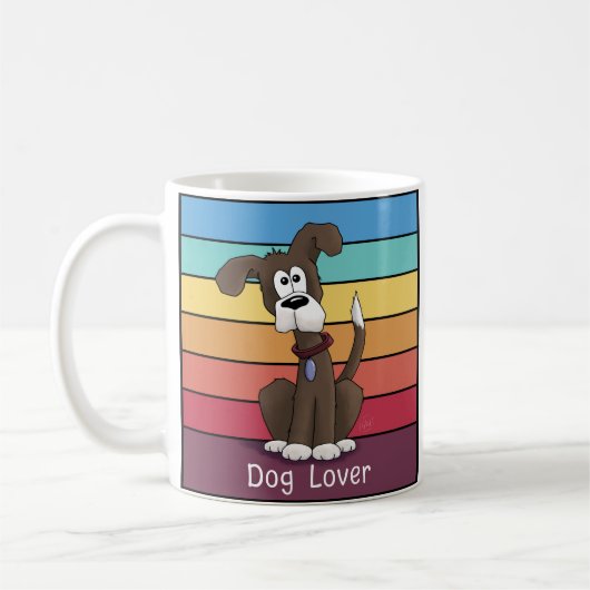 Festlicher Hund Lover Tasse (Links)