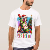 Festlicher Hund  T-Shirt (Vorderseite)