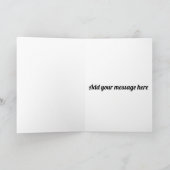 Festlicher Igel Karte (Innenseite)