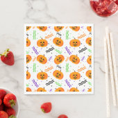 Festlicher Jack-O'-Lanterns Napkins Serviette (Beispiel)