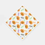 Festlicher Jack-O'-Lanterns Napkins Serviette (Ecke)