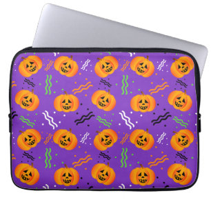 Festlicher Jack-O'-Laterne-Laptop-Sieb Laptopschutzhülle