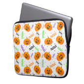 Festlicher Jack-O'-Laterne-Laptop-Sieb Laptopschutzhülle (Vorderseite Links)