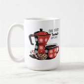 Festlicher Kaffeecup mit den Feiertagen Leckereien Kaffeetasse (Links)