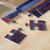 Festlicher Kamin-Weihnachtskranz Wasserfarben Puzzle (Seite)