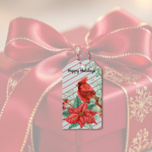 Festlicher Kardinalvogel Geschenkanhänger