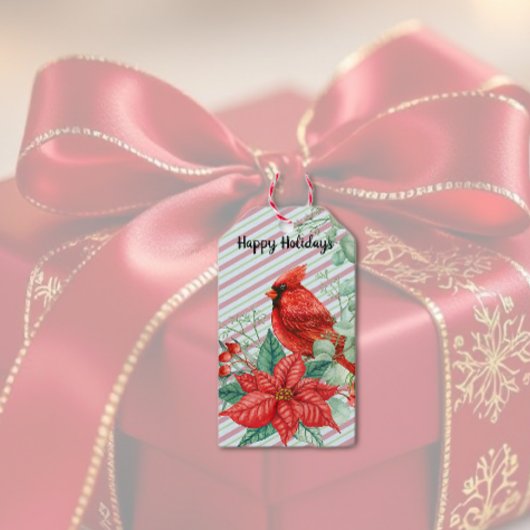 Festlicher Kardinalvogel Geschenkanhänger