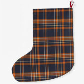 Festlicher karierter Strumpf Großer Weihnachtsstrumpf (Rückseite)