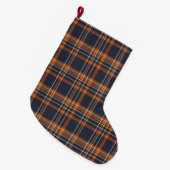 Festlicher karierter Strumpf Großer Weihnachtsstrumpf (Vorderansicht (hängend))