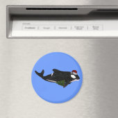 Festlicher Killerwal Magnet (In Situ (Geschirrspüler))