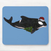 Festlicher Killerwal Mousepad (Vorne)