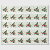 Festlicher Königsvogel Geschenkpapier (Flach)