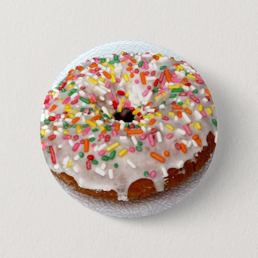 Festlicher Krapfen Button (Vorderseite)