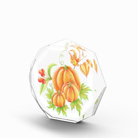 Festlicher Kürbisstrauch Fotoblock (Rechts)