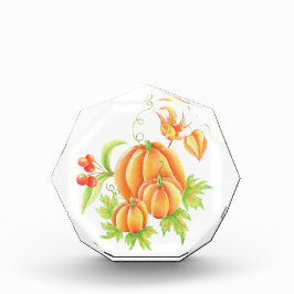 Festlicher Kürbisstrauch Fotoblock