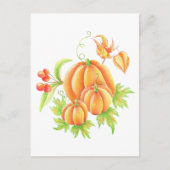 Festlicher Kürbisstrauch Postkarte (Vorderseite)