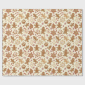 Festlicher Lebkuchen Urlaub Geschenkpapier (Flach)