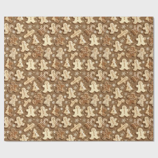Festlicher Lebkuchen Urlaub Geschenkpapier (Flach)