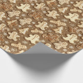 Festlicher Lebkuchen Urlaub Geschenkpapier (Ecke)