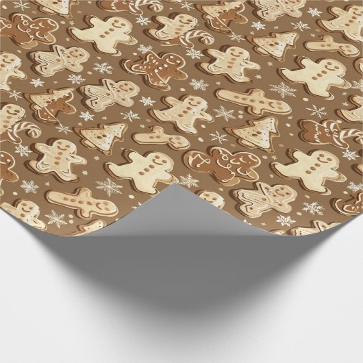 Festlicher Lebkuchen Urlaub Geschenkpapier (Ecke)