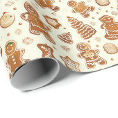 Festlicher Lebkuchen Urlaub Geschenkpapier (Rolleneckpunkt)