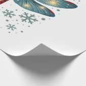 Festlicher Libellenglanz Geschenkpapier (Ecke)