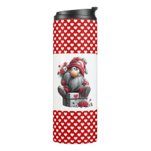 Festlicher Liebesboten-Gnom Thermosbecher