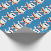 Festlicher mit Ziegeln gedeckte Partyverpackung Geschenkpapier (Ecke)