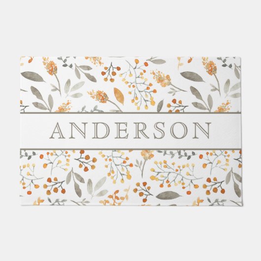 Festlicher Name der Wasserfarbenfolien Fußmatte (Vorderseite)