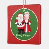 Festlicher Name Mr. Claus Holiday Keramikornament (Links)