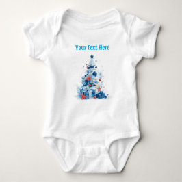 Festlicher Nautical Baby Bodysuit - Weihnachtssegl Baby Strampler