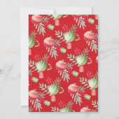 Festlicher Ornamentaustausch Weihnachten Einladung (Rückseite)