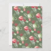 Festlicher Ornamentaustausch Weihnachten Einladung (Rückseite)