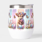 Festlicher Pinselstrich Osterkuh Wein (Links)