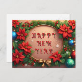 Festlicher Rahmen Feiertagspostkarte (Vorne/Hinten)