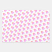 Festlicher Rosa Frohe Weihnachtsbaum Wasserfarbe Geschenkpapier Set (Vorderseite 3)