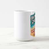 Festlicher Santa Relaxing am Strand Kaffeetasse (Mittel)