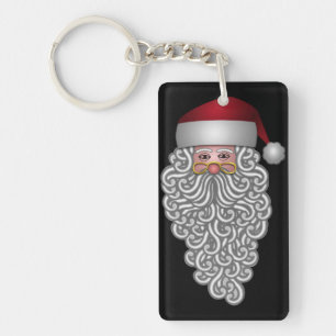 Festlicher Santa Schlüsselanhänger