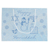 Festlicher Schein CHANUKKA Große Geschenktüte (Rückseite)