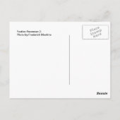 Festlicher Schneemann, 2 Postkarte (Rückseite)