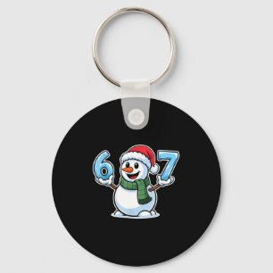 Festlicher Schneemann Weihnachten Winterfreude 67  Schlüsselanhänger