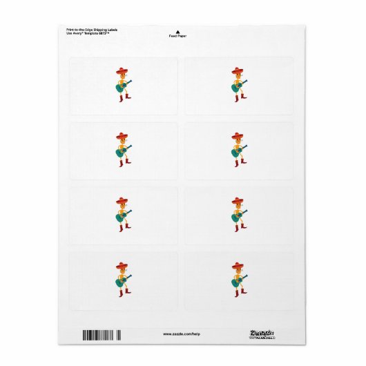 Festlicher Skelettgitarrist (Vorne)