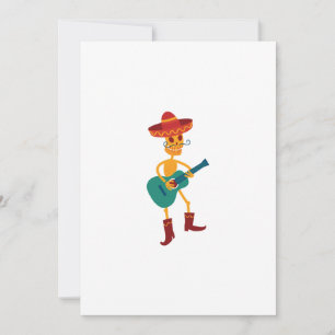 Festlicher Skelettgitarrist Einladung