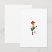 Festlicher Skelettgitarrist RSVP Karte (Vorne/Hinten)