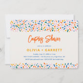 Festlicher Spaß Moderne Paare Dusche Einladung (Vorderseite)