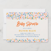 Festlicher Spaß Modernes Baby Sprinkle Einladung (Vorderseite)